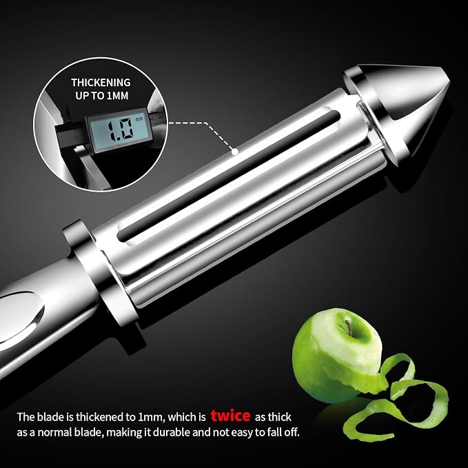 MAD SHARK Vegetable Peeler, Potato Peelers, I-Shaped Ultra Sharp Stainless Steel Blades Peelers, Orange Peeler for Kitchen, Veggie, Fruit, Garlic, Carrot, Apple Peeling