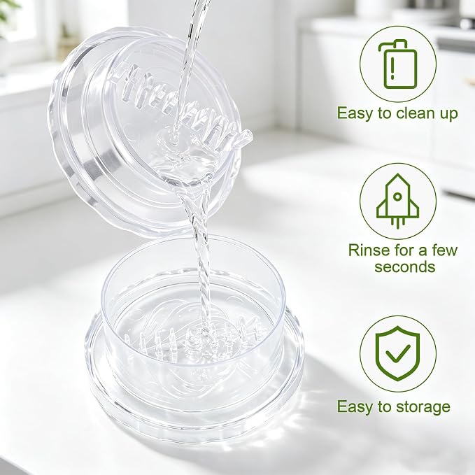 2PCS Clear Manual Garlic Twister and Ginger Mincer Tool,Manual Garlic Twister and Mincer for Garlics, Onion, Ginger, Herbs, Nuts, Impact Resistant Kitchen Gadget & Home Accessory