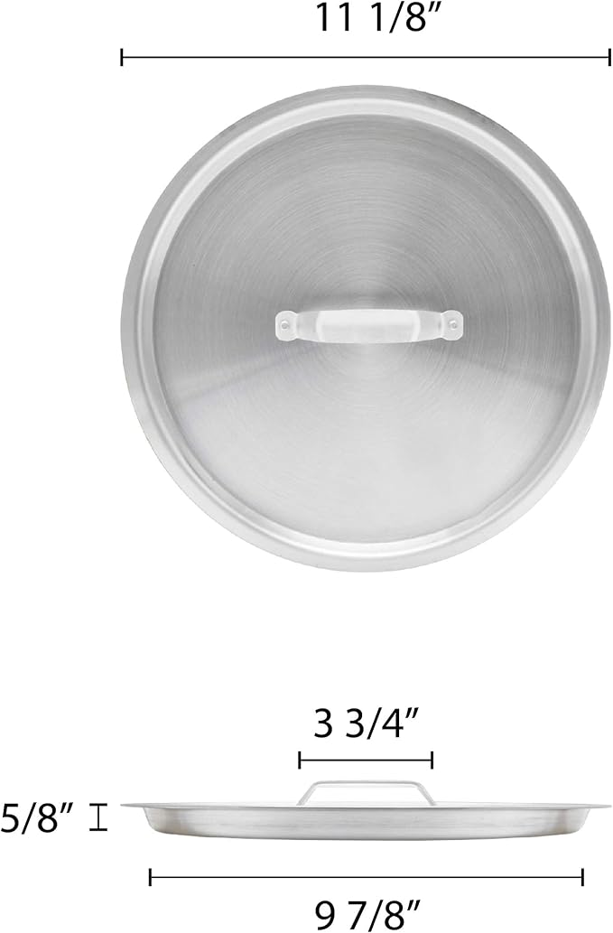 Thunder Group Aluminum Stock Pot Lid, 12 Quart