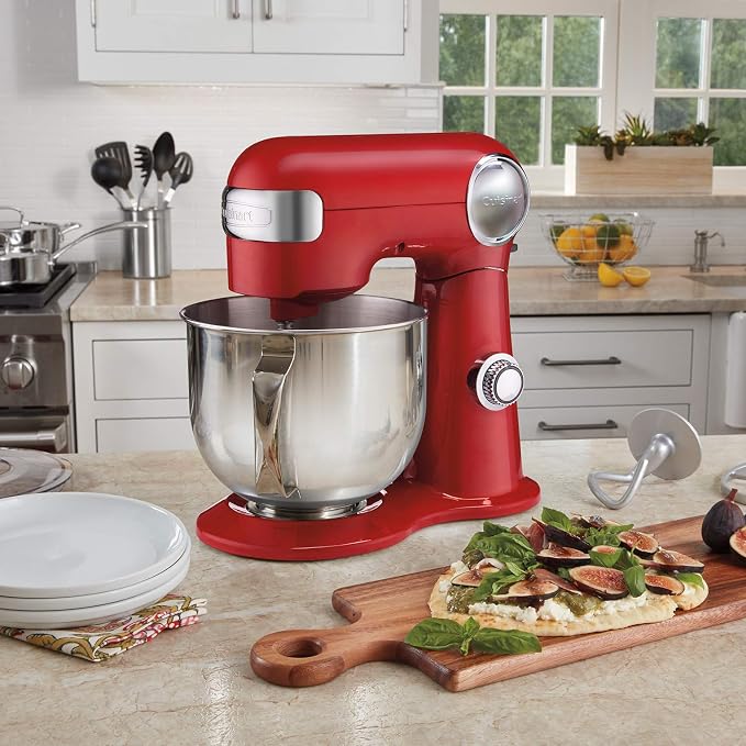 CUISINART SM-50R Precision Master 5.5 Qt (5.2L) Stand Mixer, Red