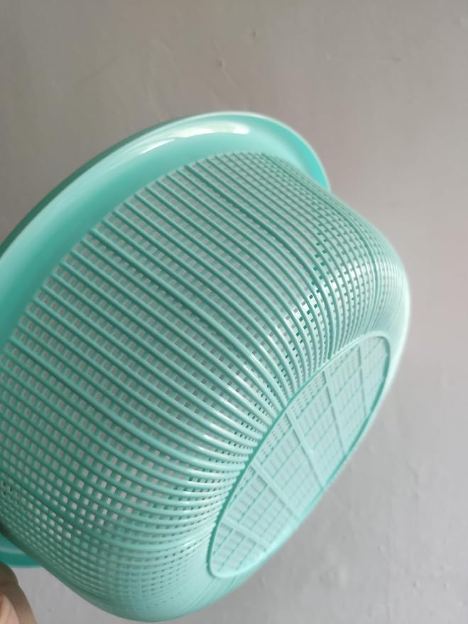 8 pcs Plastic Wash Basket Round Perforated Colander Wash Vegetables and Fruits Drain Cooked Pasta Kitchen Essentials Food Strainer Basket Strainer Kitchen Blue pink green red