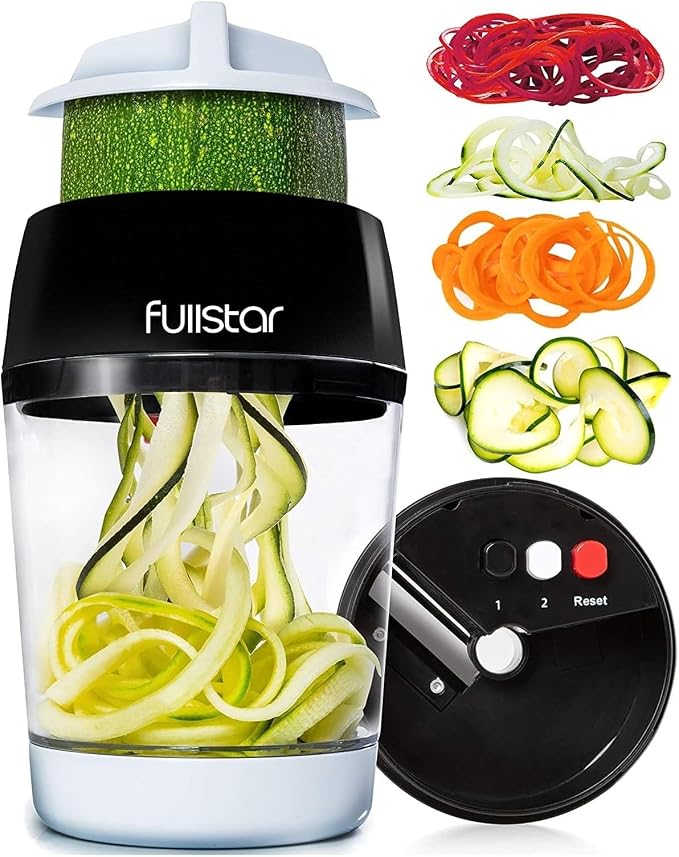 Fullstar - Vegetable Spiralizer & Slicer, Veggie Noodle Maker Kitchen Gadget