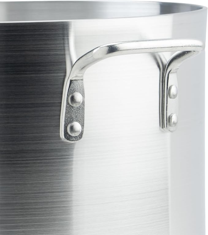 Winco 26 qt Elemental Aluminum Sauce Pot | Great for Sauces, Soups, Stocks and Batch Cooking
