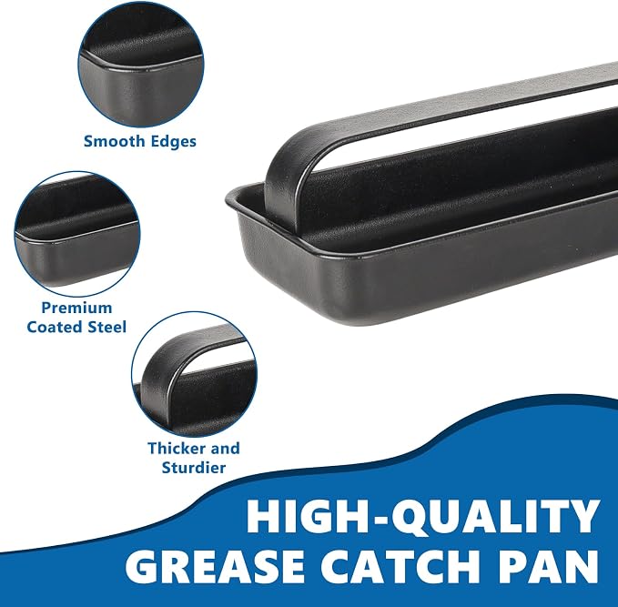 SafBbcue 910060047 Grease Cup for Masterbuilt Digital Electric Smoker | Grease Tray Replacement Parts for Masterbuilt Grills MB20071117, MB21072319, MB20072918, Mb20071518, Mb20071819