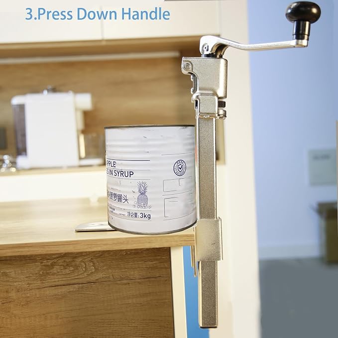 Commercial Can Opener Heavy Duty for Large Cans Industrial Can Openers for Big Cans Manual Stainless Steel Table Can Openers Restaurant Can Opener Up To 11" Tall For Bars Hotel Kitchen