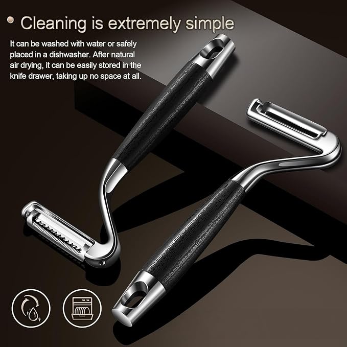 304 Stainless Steel Julienne Peeler. | The julienne side works really well for carrots, zucchini, and cucumbers, which is perfect for salads, stir fry