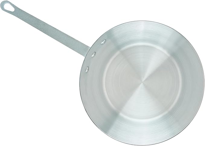Winco 5 qt Aluminum Heavy-Duty Sauce Pan | Tapered sides, Heavy-duty, Riveted handle, Hanging hole, Great for Cooking and Food Preparation