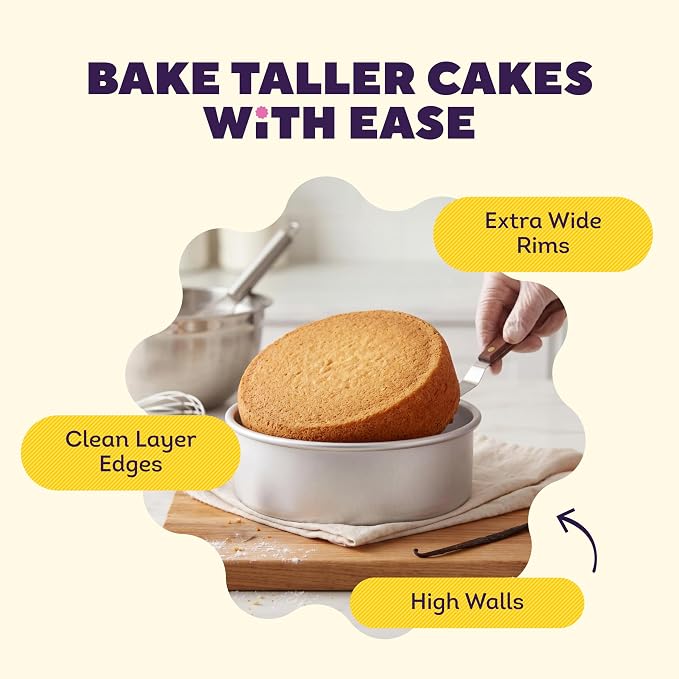 Wilton Aluminum Round Cake Pan, 8 x 3-Inch