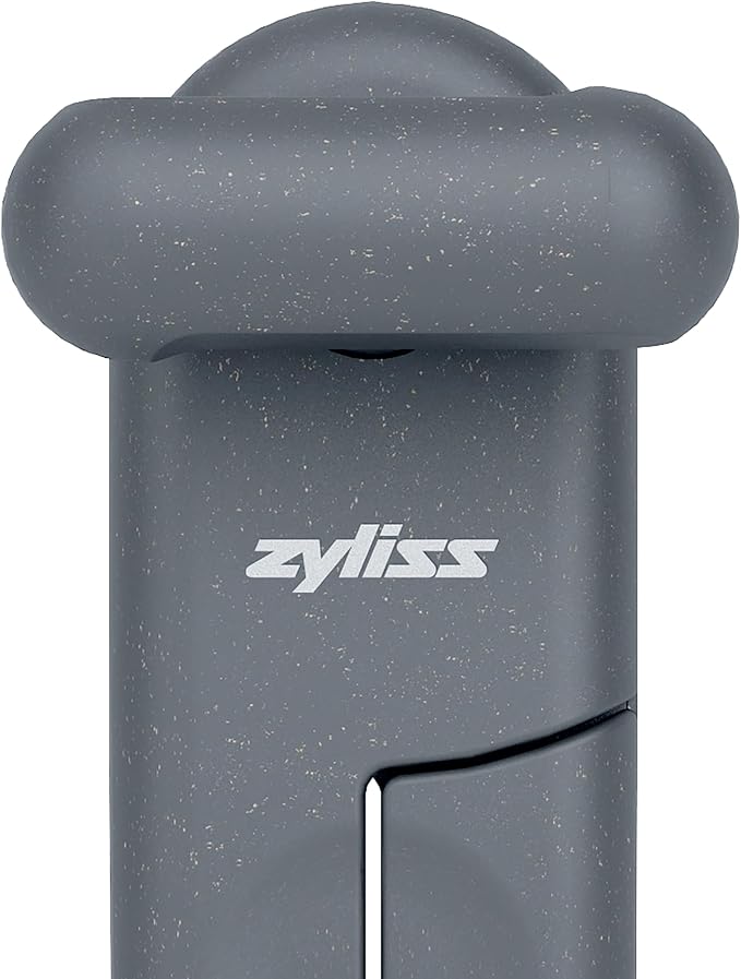 Zyliss MagiCan Manual Can Opener – Ergonomic Gray Handle with Lid-Release for Hands-Free Disposal – Stainless Steel Cutting Wheel, Compact Design, Left or Right-Hand Use – 5-Year Guarantee
