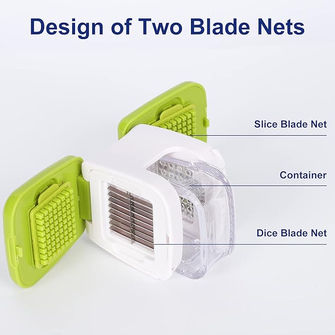 Updated Garlic Press&Peeler Set- Convenient Dicing and Slicing. Chopper, Masher & Crusher, Mincer and Paste