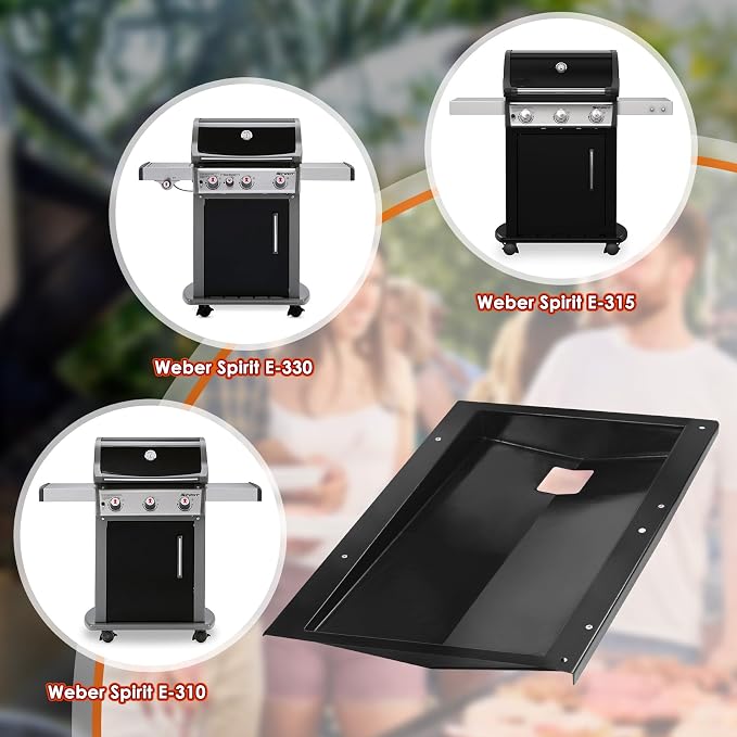 69804 Grease Tray for Weber Spirit 300 Series (2013 and Newer) | Drip Pan Tray for Weber Spirit E-310 E-320 E-330 S-310 S-320 S-330, Grease Tray for Weber 69804 Parts