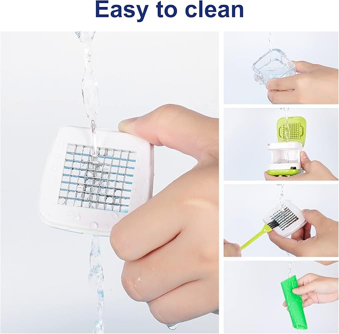 Updated Garlic Press&Peeler Set- Convenient Dicing and Slicing. Chopper, Masher & Crusher, Mincer and Paste