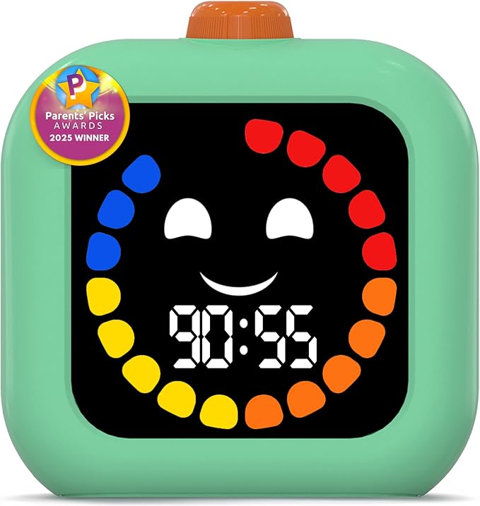 Digital Visual Timer for Kids - Calmer Routines & Transitions | Silent, Rechargeable, 99-Min Clock, Alarm, Countdown & Count-up; For Classroom, Home & Therapy - Builds Focus & Independence