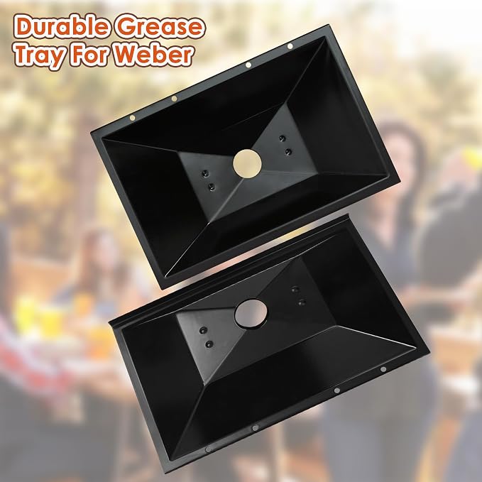 99250 Grease Tray for Weber Spirit 310/320(2007- 2012) &700 Grill Parts | Drip Pan Tray Replacement for Weber Genesis 1000/2000/3000, Genesis Silver B/C&Gold B/C, Platinum B/C (2005 and Newer)