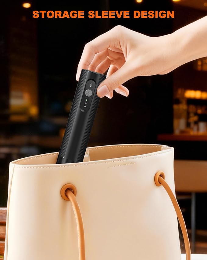 3-Speed Rechargeable Milk Frother Handheld, Black | Dual Coil Whisk, with Cover - Portable Frother for Coffee, Matcha, Cappuccino, Hot Chocolate & Protein Shakes