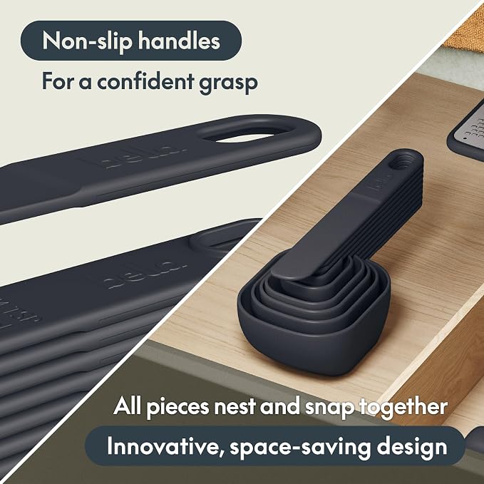 bella TOOLS 9 Piece Nested Measuring Set, Slate
