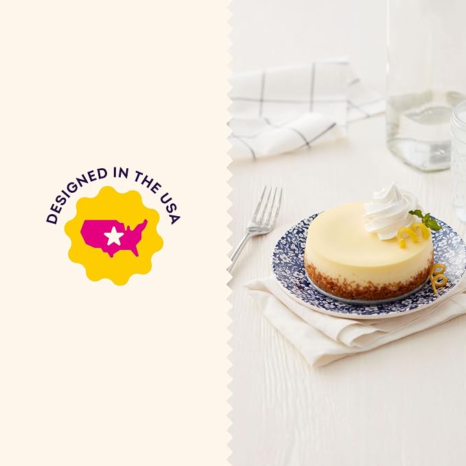 Wilton Everyday Non-Stick Springform Pan, Made Without PFAS, 6 in. | Non-Stick Steel, Dishwasher Safe & Made without PFAS, Easy Release, Perfect for Everyday Cheesecakes & Tarts