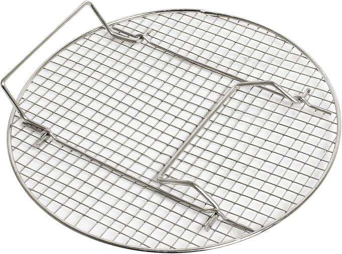 TrueCraftware- 14-3/4” Round Steamer Rack Cooling Rack Nickel Plated- Steamer Insert Steaming Rack Steam Tray Multi-functional Steamer Basket Cookware Veggie Fish Seafood Cooking