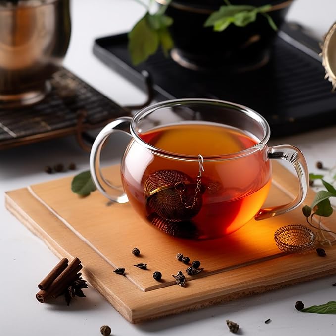2Pcs Tea Infuser, 2.1 inch Tea Ball with Moon and Star Pendant,Tea Strainer | Stainless Steel,Tea Diffuser Tea Steeper for Filtering Tea,Tea Infusers for Loose Tea