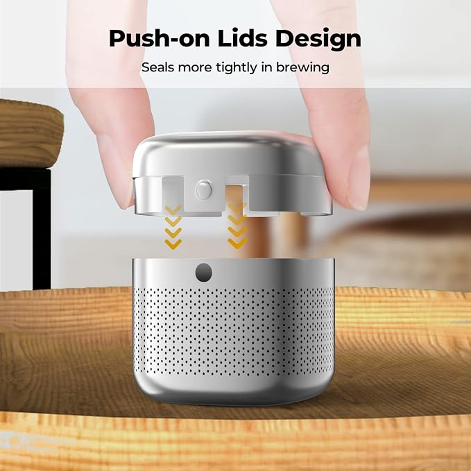 Reinmoson 304 Stainless Steel Tea Infuser for Loose Leaf Tea | Fine Mesh Tea Strainer Ball for Loose Leaf Tea, Come with 1 Saucer Loose Leaf Tea Steeper for Cup, Mug, Teapot