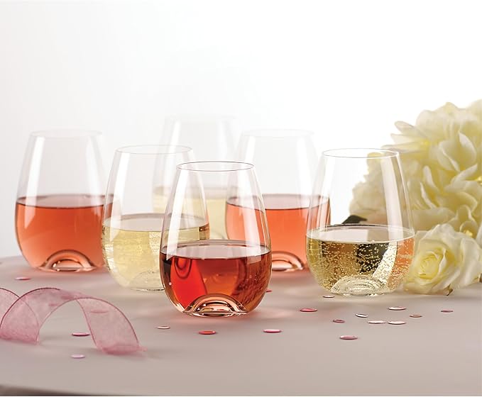 Lenox Tuscany Classics Stemless Glass Set, Buy 4 Get 6, 2.6 LB, Clear | handcrafted crystal, mouth-blown, dishwasher safe | fire-polished rims | 4.75 inch, 15oz, gift for women