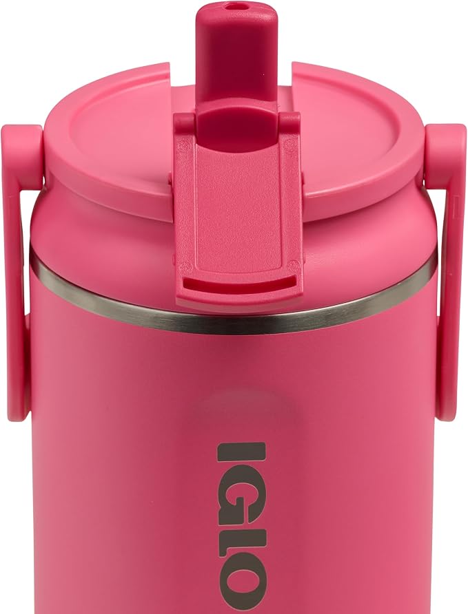 Igloo 32 oz Sport Sipper Tumbler | Stainless Steel Drinkware | Thrift Pink