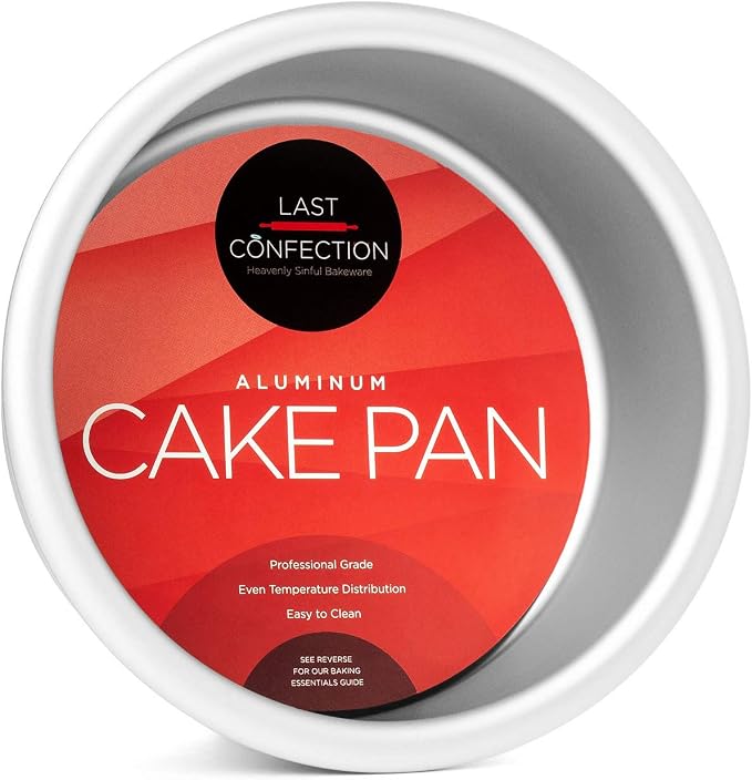 4" x 2" Round Cake Pan, Anodized Aluminum Cake Pan Baking Tin Mold, Professional Bakeware