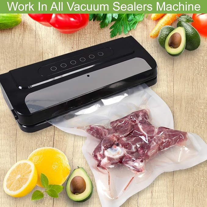 8 Rolls 8"&11"x20' Vacuum Sealer Rolls BPA Free Sous Vide Storage