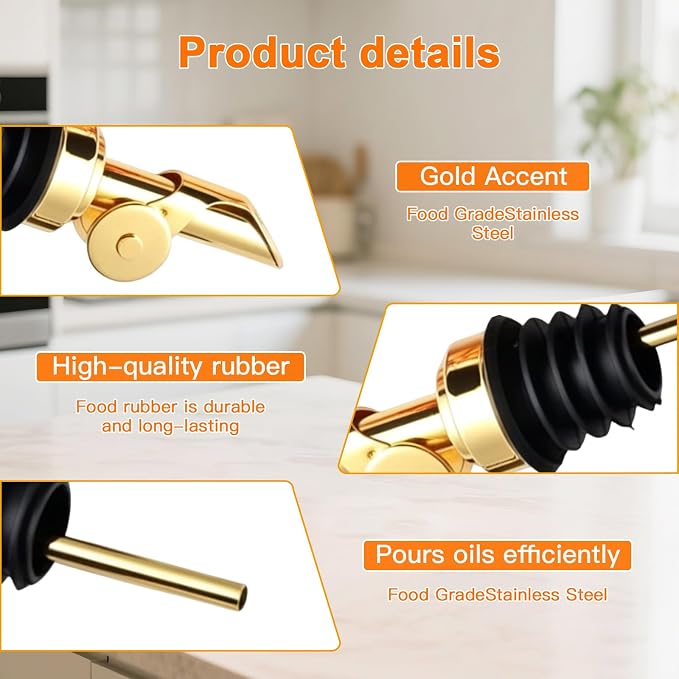 350 ML Premium Olive Oil Dispenser Bottles for Kitchen with Pourer, Elegant Olive Oil Bottle, Sprayer for Cooking, Vinegar Dispenser Bottle Set of 2,Home Oil Container As Gift (M)