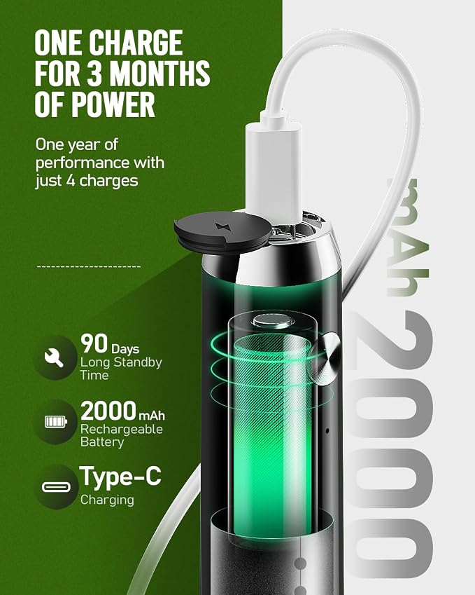 Maestri House LunaFro Lite Rechargeable Milk Frother,Detachable Whisk | 5500RPM&8000RPM 2 Speed Motor, 1200mAh lithium battery, frother Handheld for Lattes, Cappuccino & Powdered Drinks,No Stand