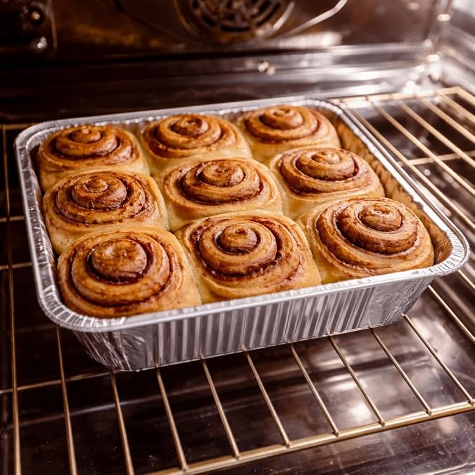 MATANA 25 Pack 9x9 Aluminum Pans with Lids, Disposable Aluminum Trays - 9" Inch Square Foil Cake Baking Pans & Food Containers with Lids