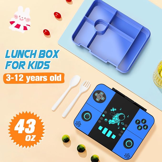 Backpack for School Boys, Cool Luminous Gamer Boys Schoolbag | with Lunch Box & Pencil Case Set for Kids Teens Elementary Middle School, Bookbag Glow In The Dark