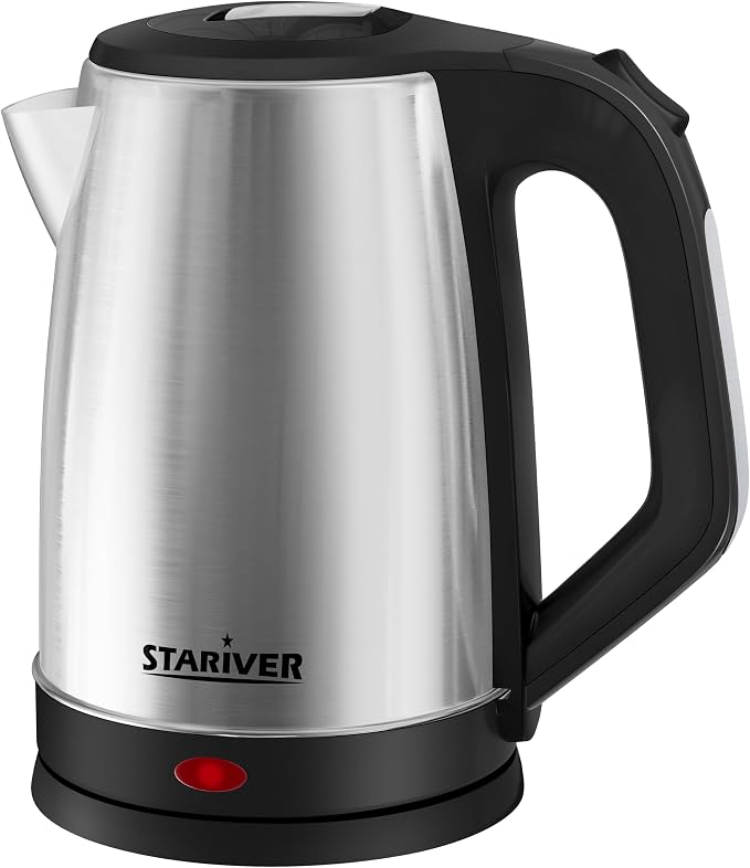 Stariver 2.5L Large Electric Kettle, BPA-Free Stainless Steel Water Kettle | Fast Boil Electric Tea Kettle, Auto Shut-Off & Boil-Dry Protection, 10-12 Cups, Large Capacity for Family Use