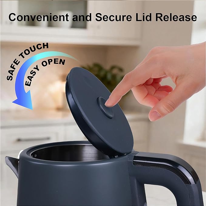 1.7L Electric Kettle with Temperature Control, 1500W Stainless Steel Tea Kettle, LED Display, Keep Warm & BPA Free Hot Water Boiler for Tea & Coffee, Grey