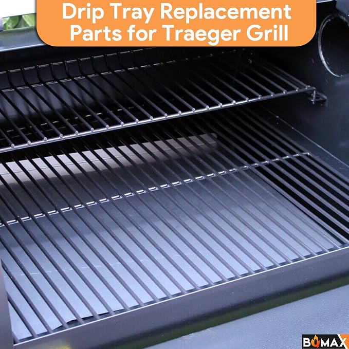 BQMAX SUB025 Drip Tray for Traeger Tailgater 20 Grill, for Traeger Grill Accessories Traeger Drip Pan Junior Elite 20 Bronson 20 Traeger Drip Tray BBQ055 TFB29 BBQ155 TFB30 TFB29PLB TFB29LZB TFB29LZA