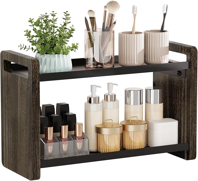 Bathroom Counter Organizer, Bathroom Sink Organizer, Vanity Shelf | Bathroom Organizers and Storage, Bathroom Countertop Organizer, Counter Shelf, Cologne Stand, Perfume Stand, Bathroom Decor