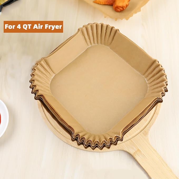 Air Fryer Liners Disposable 4QT for CHEFMAN Air Fryer,160PCS Square Air Fryer Parchment Paper Liners for 4QT Air fryer,Non-Stick Waterproof Airfryer Liners