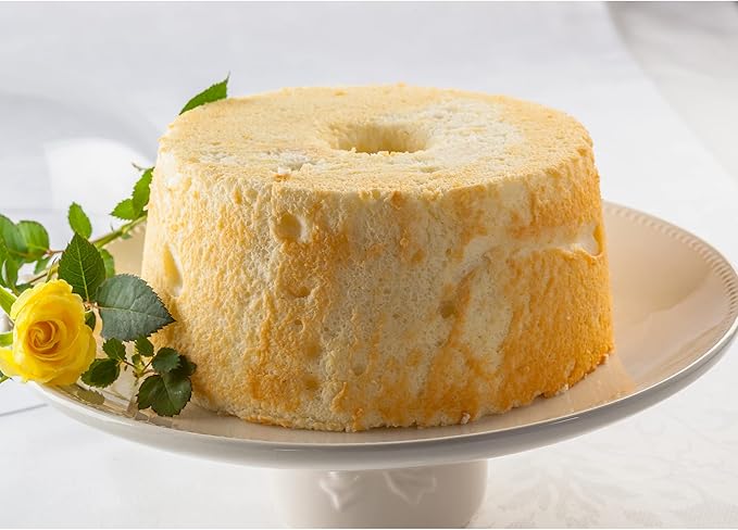 Fox Run Angel Food Cake Pan, Removable Bottom Aluminum 9.75" Reinforced Pan | Bake Bundt Cakes & Angel Food Cakes | Tube Cake Pan With Cooling Feet | Consistent Results | Kitchen Essential Baking Pan
