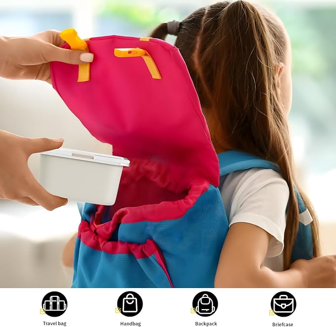 Bakpoco Stainless Steel Snack Lunch Containers for Kids, 3 Packs 12 oz Leak-Proof Lunch Box Containers, Microwave-Safe, Convenient Metal Small Food Storage Container with Lid for School, Work