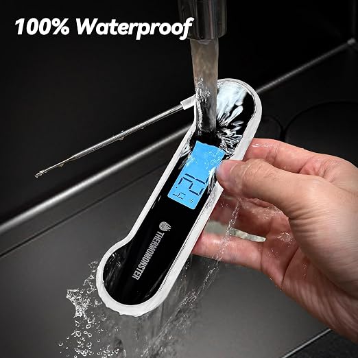 0.5 Sec Instant Read Meat Thermometer Digital with ±0.5℉ Precision, White | Food Thermometer for Cooking Kitchen Gadgets, Oven Grill Candy BBQ Essentials Accessories, Gifts for Him Dad Men Birthday