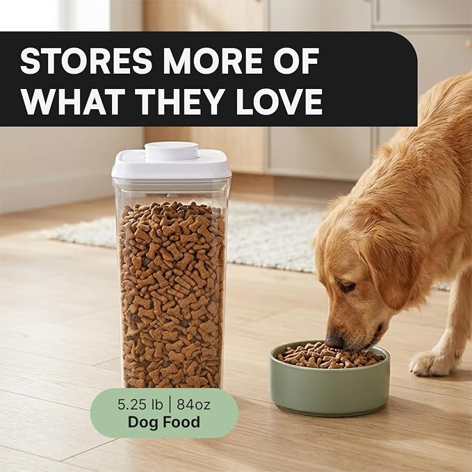 Bop Top Airtight Food Storage Containers | Pop-Top Lid | 10.5 Cups / 84 Oz | kitchen canister set, for flour, sugar, snacks, pasta, baking