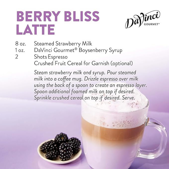 DaVinci Gourmet Boysenberry Syrup, 25.4 Fluid Ounce (Pack of 5)