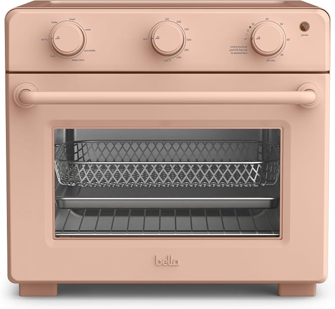 bella 6 Slice Toaster Oven With Air fryer, Blossom