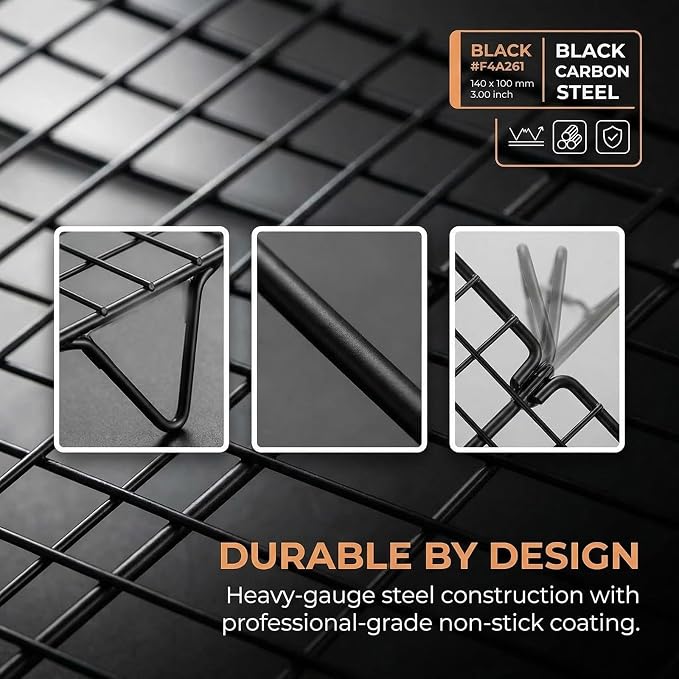 2-Tier Collapsible Cooling Racks, Detachable Wire Cooling Rack Stackable Drying Rack for Cookie Bread Pizza Baking, Fruits, Snacks Perfect for Outdoor Camping