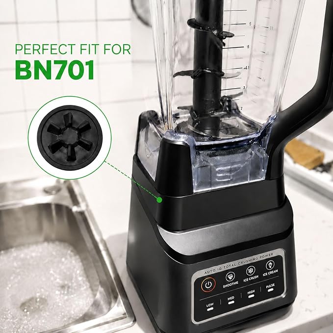 72oz XL Replacement Blender Pitcher for Ninja BN701 & BN700, 6-Fin | Fits for NinjaBN700, BN701, BN700C, BN701C.72oz crushing pitcher.BPA-free, dishwasher safe. Heavy-duty 6-fin base.