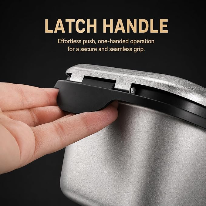 Vegetable Chopper, Stainless Steel Food Dicer and Mandoline Slicer with Drain Holes and Storage Container, Dishwasher Safe Food Chopper for Onion, Potato, Cucumber, Carrot and More