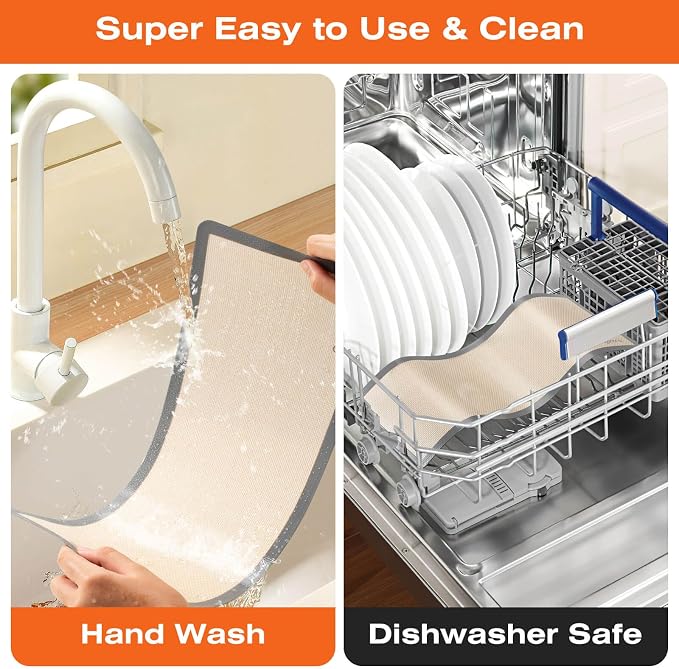 Silicone Baking Mats For Harvest Right Freeze Dryer Large Size Trays 6 pcs (Gray, L - Large)