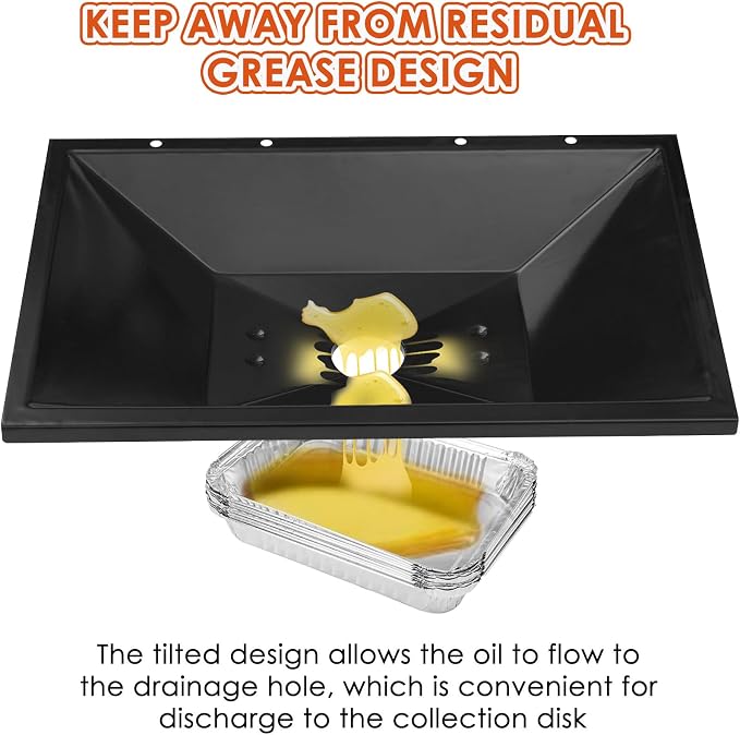 99250 Grease Tray for Weber Spirit 310/320(2007- 2012) &700 Grill Parts | Drip Pan Tray Replacement for Weber Genesis 1000/2000/3000, Genesis Silver B/C&Gold B/C, Platinum B/C (2005 and Newer)