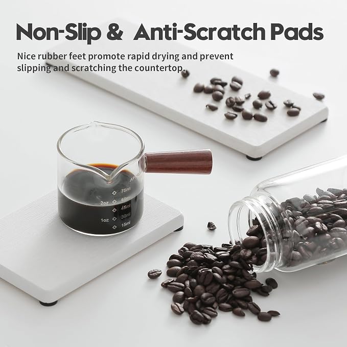 3PCS Bathroom Sink Vanity Trays, Quick Stone Drying Mat Dish Soap Dispenser Sponge Holder for Kitchen Counter, Diatomaceous Earth Water Absorbing Caddy Organizer, Beige