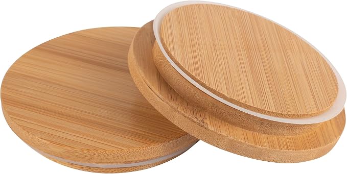 WECK Canning Jars 743-25.3 fl. oz Mold Jars - Eco-Friendly Canning Jar - Storage for Food, Yogurt with Air Tight Seal and Lid - 3/4 Liter Tall Jars Set - Set of (2 Jars with Wooden Lids)